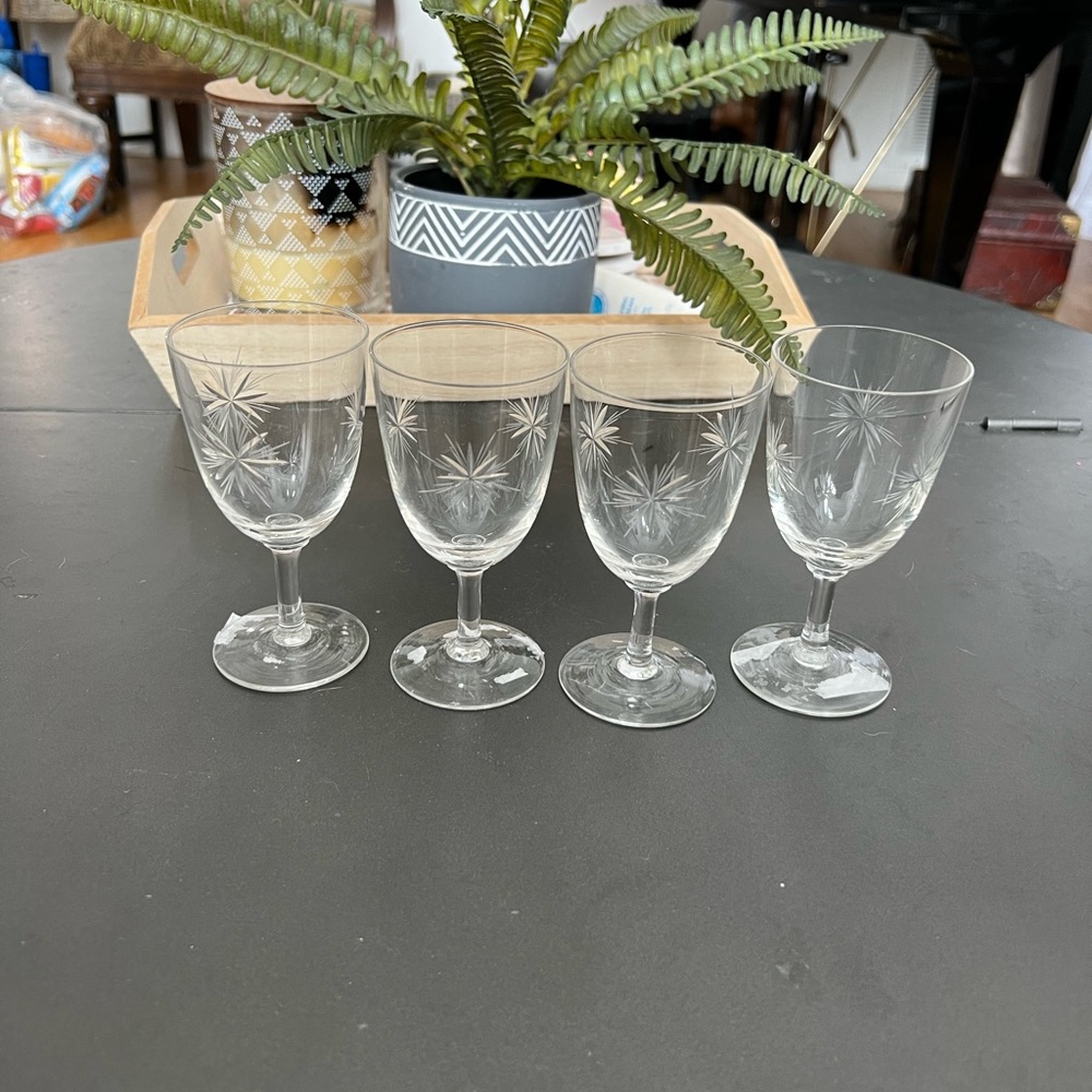 Shot stem glasses by Libby